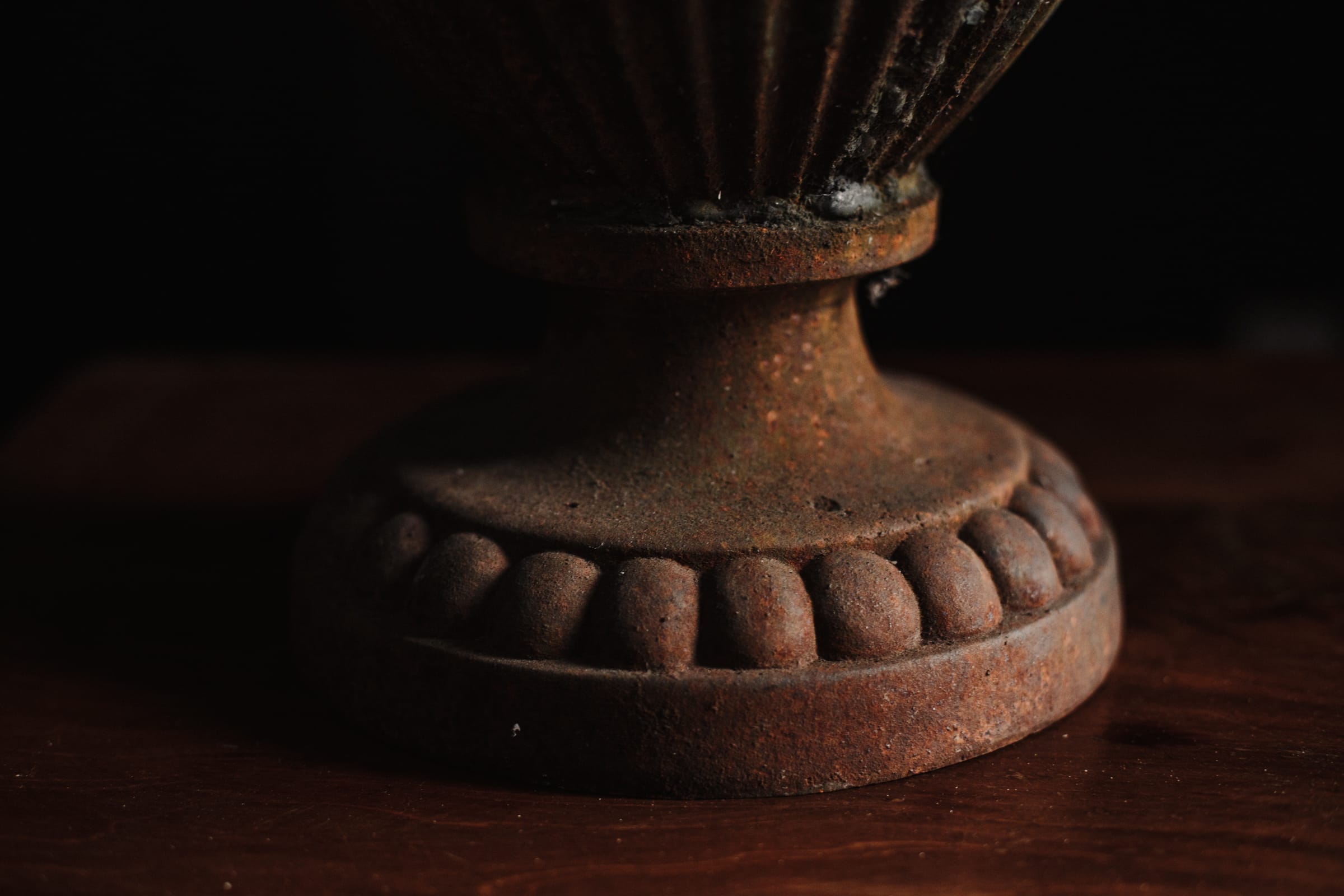 Weathered Cast Iron Garden Urn Planter - Image 11