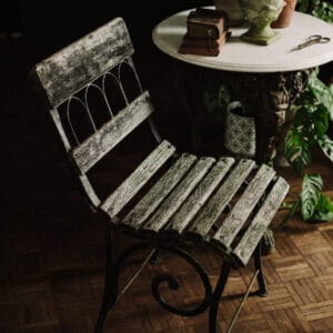 antique garden chair