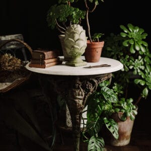 Antique French Marble Top Table