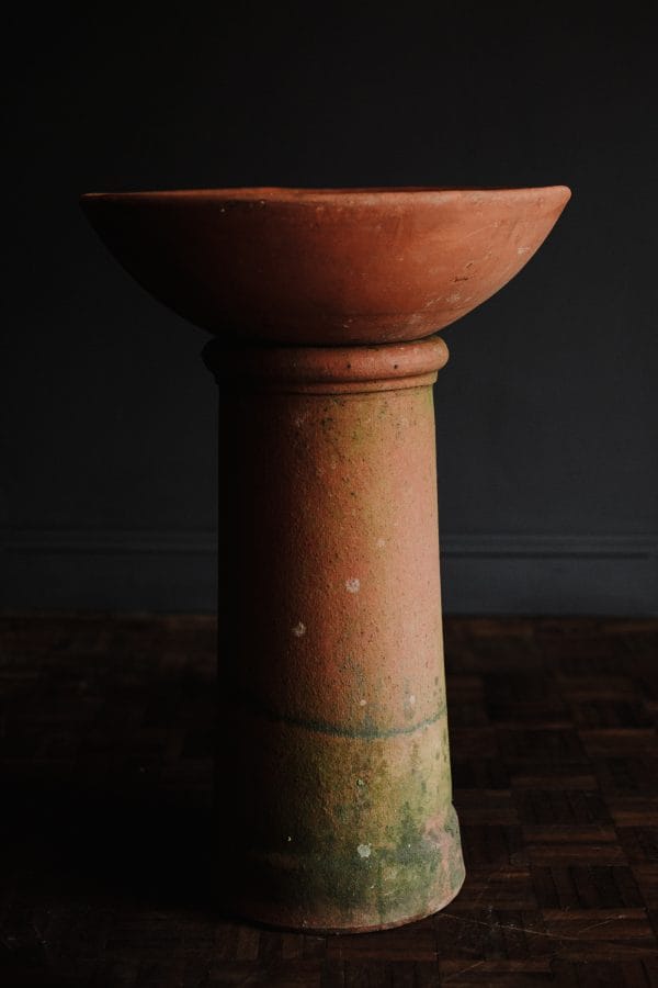 Rustic italian terracotta table top planter