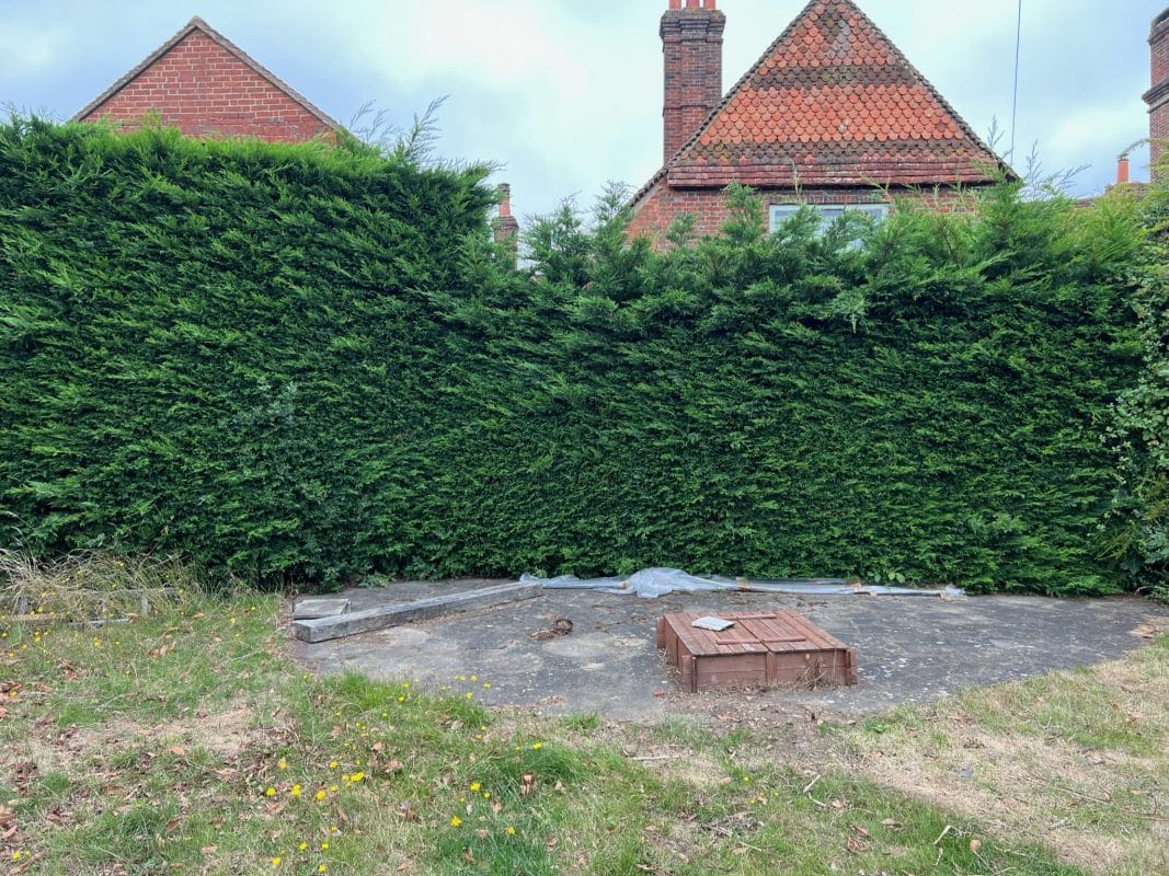 garden design gardening landscaping redesign before