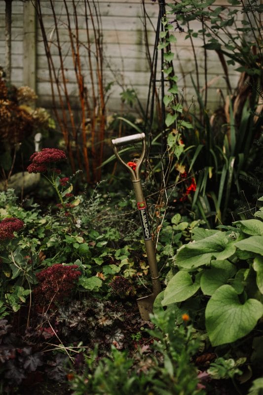 gardening garden design landscaping tools spade flower bed