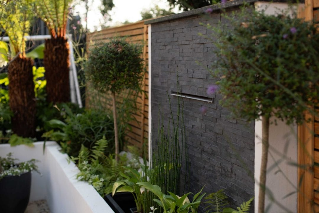 gardening garden design landscaping water feature fountain waterfall