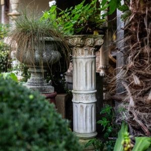 Antique Stone Corinthian Column Pedestal