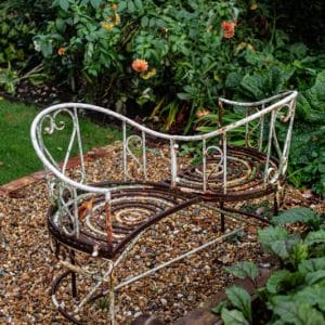 Lightweight Metal Loveseat