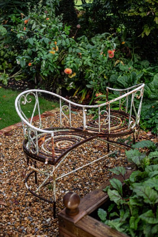 Lightweight Metal Loveseat