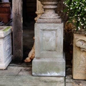 Pair of Square Stone Pedestals