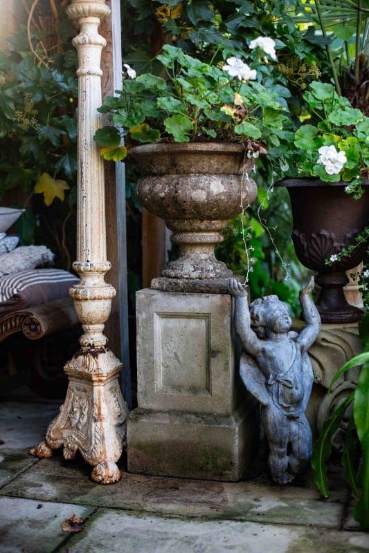 Pair of Square Stone Pedestals - Image 3