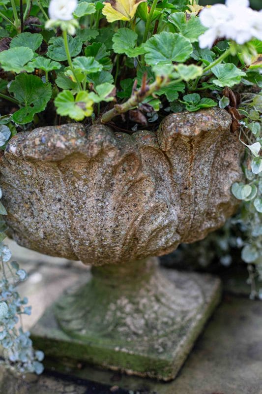 Set of Four Composite Stone Acanthus-Style Garden Urns - Image 3
