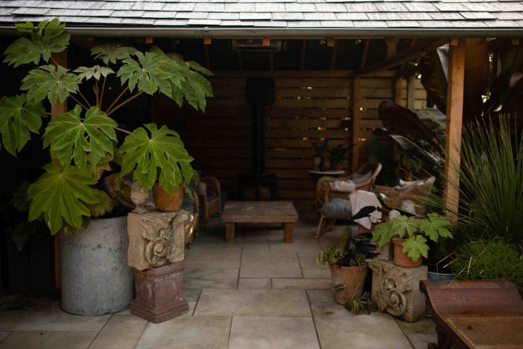 gardening garden design landscaping horticulture Surrey West Sussex outdoor living seating summer parties bbq's barbecue patio pergola coffee table 