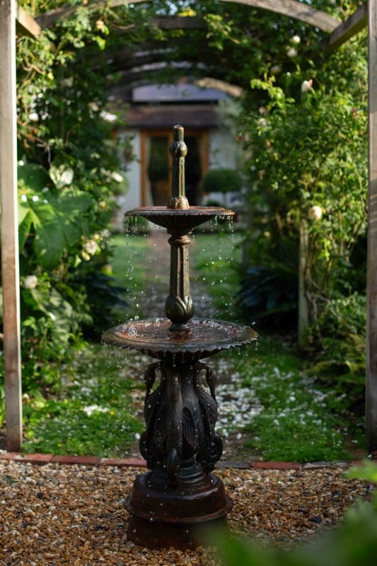 gardening garden design landscaping horticulture fountain water feature pond waterfall Surrey West Sussex